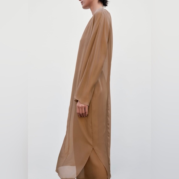 Silk sheer tunic dress - Picture 7 of 15